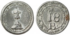Montuiri. Plom. (Cru.L. 2412). 5,39 g. Muy escaso. EBC-.