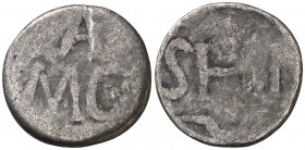Santa Margalida. Plom. (Cru.L. 2451). 2,48 g. Rara. BC+.