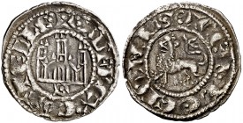 Alfonso X (1252-1284). Salamanca. Dinero. (AB. 254 var, como pepión y como Sevilla). 0,95 g. Rara. MBC.