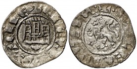 Fernando IV (1295-1312). Cuenca. Pepión. (AB. 322.1). 0,59 g. Escasa. MBC-.
