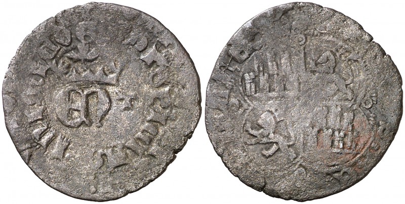 Enrique II (1368-1379). Toledo. Real de vellón de anagrama. (AB. 423 var). 2,62 ...