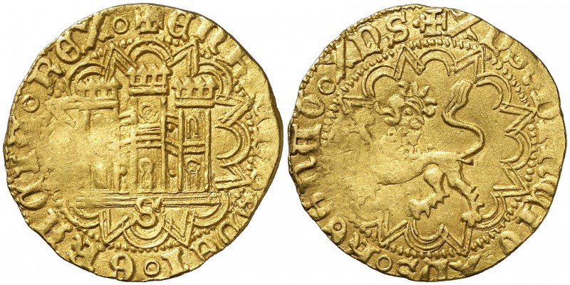 Enrique IV (1454-1474). Sevilla. Castellano. (AB. 673) (M.R. falta). 4,56 g. Acu...