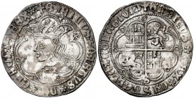 Enrique IV (1454-1474). Sevilla. Real de busto. (AB. 692 var). 3,28 g. MBC-.