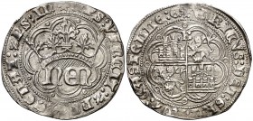 Enrique IV (1454-1474). Burgos. Real de anagrama. (AB. 708.1). 3,35 g. Algo alabeada. MBC.