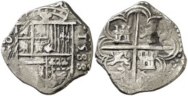 1588. Felipe II. Sevilla. (). 1 real. (Cal. 668). 3,32 g. Rayitas. Escasa. MBC.