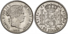 1858. Isabel II. Madrid. 20 reales. (Cal. 180). 25,73 g. Leves marquitas. MBC-/MBC.
