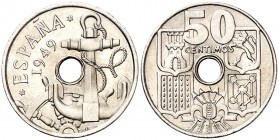 1949*E-51. Estado Español. 50 céntimos. (Cal. 137, como serie completa). 4 g. Rara. S/C.