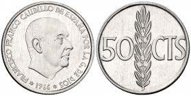 1966*1970. Estado Español. 50 céntimos. (Cal. 117). 1 g. Proof.