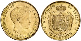 1896*1962. Estado Español. MPM. 20 pesetas. (Cal. 8). 6,45 g. S/C-.