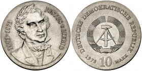 1978. Alemania Oriental. 10 marcos. (Kr. 69). 17,01 g. AG. Rara. S/C-.