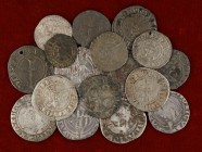 Lote de 17 monedas medievales de Mallorca, todas diferentes. A examinar. BC-/MBC.