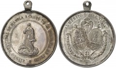 (1865-1901). Filipinas. Manila. 23,67 g. 38 mm. Plata. Con anilla. MBC.