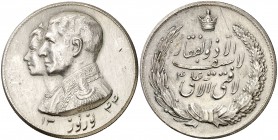 Irán. Medalla Mohammad Reza Shah Pahlavi. 21,50 g. 36 mm. Plata. EBC.