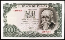 1971. 1000 pesetas. (Ed. D75). 17 de septiembre, Echegaray. Sin serie. MBC+.