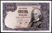 1976. 5000 pesetas. (Ed. E1). 6 de febrero, Carlos III. Sin serie. EBC.