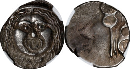 ITALY. Etruria. Populonia. AR Didrachm of 20 Units (20 Asses) (8.06 gms), 3rd Century B.C. NGC EF, Strike: 4/5 Surface: 3/5.
HGC-1, 112; HN Italy-146...