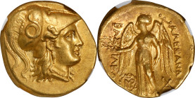 MACEDON. Kingdom of Macedon. Antigonos I Monophthalmos, as Strategos of Asia, 320-306/5 B.C. AV Stater (8.53 gms), Babylon Mint, ca. 311-308 B.C. NGC ...