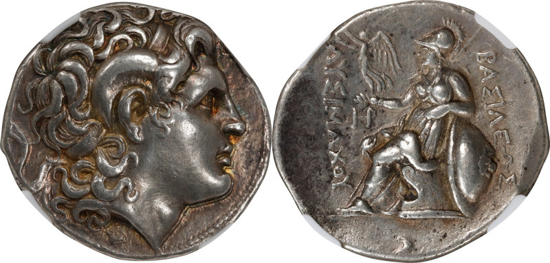 THRACE. Kingdom of Thrace. Lysimachos, 323-281 B.C. AR Tetradrachm (16.88 gms), ...