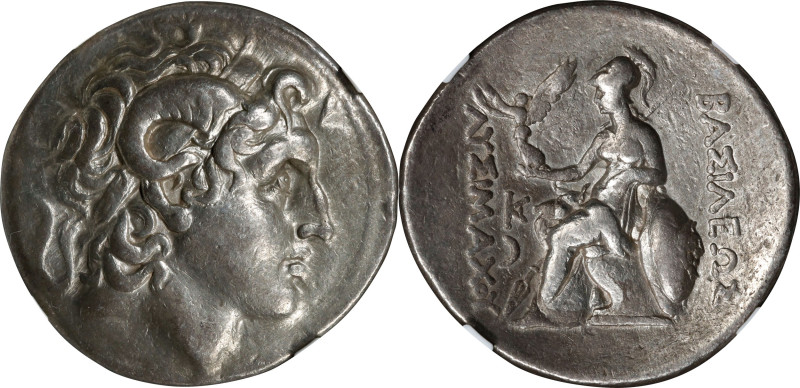 THRACE. Kingdom of Thrace. Lysimachos, 323-281 B.C. AR Tetradrachm (16.92 gms), ...
