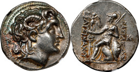 THRACE. Kingdom of Thrace. Lysimachos, 323-281 B.C. AR Tetradrachm (17.11 gms), Amphipolis Mint, ca. 288/7-282/1 B.C. NGC AU, Strike: 5/5 Surface: 2/5...