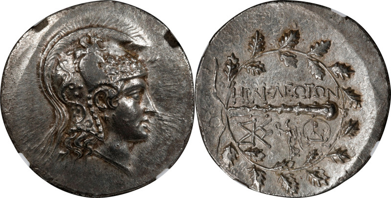 IONIA. Herakleia pros Latmoi. AR Tetradrachm (16.76 gms), ca. 140-135 B.C. NGC C...