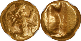 PERSIA. Achaemenidae. Time of Darios I to Xerxes II, ca. 485-420 B.C. AV Daric (8.43 gms), Sardes Mint. NGC Ch EF, Strike: 4/5 Surface: 4/5.
Carradic...