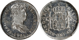 GUATEMALA. Real, 1821-NG M. Nueva Guatemala Mint. Ferdinand VII. PCGS MS-65 Prooflike.
KM-66; Cal-1124. Exceedingly flashy and brilliant, this dazzli...