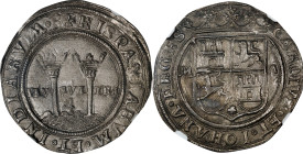 MEXICO. Cob 4 Reales, ND (1544)-M A. Mexico City Mint. Carlos & Johanna. NGC MS-61.
KM-18; Cal-131. Weight: 13.2 gms. Quite stunning in terms of its ...