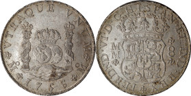 MEXICO. 8 Reales, 1756-Mo MM. Mexico City Mint. Ferdinand VI. PCGS MS-63.
KM-104.2; Cal-491. With a light amber-gray tone and some enchanting brillia...