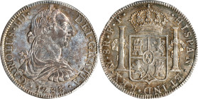 MEXICO. 8 Reales, 1783-Mo FF. Mexico City Mint. Charles III. PCGS AU-55.
KM-106.2; Cal-1124. Limitedly handled and still attractive, this tremendous ...
