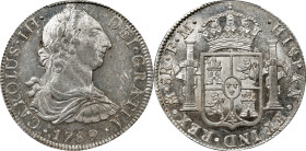 MEXICO. 8 Reales, 1789-Mo FM. Mexico City Mint. Charles III. PCGS MS-63+.
KM-106.2A; Cal-1134. Incredibly dazzling and robust, this radiantly Choice ...