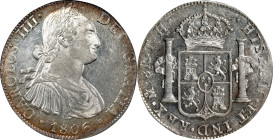 MEXICO. 8 Reales, 1806-Mo TH. Mexico City Mint. Charles IV. PCGS MS-61.
KM-109; Cal-965; Yonaka-M8-106. Flashy and very close to prooflike, the curre...