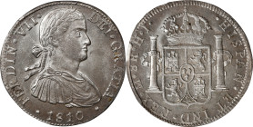 MEXICO. 8 Reales, 1810-Mo HJ. Mexico City Mint. Ferdinand VII. PCGS MS-62.
KM-110; Cal-1314. Steely gray and fully exceptional for the type, this enc...