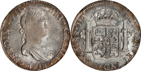 MEXICO. 8 Reales, 1813-Mo JJ. Mexico City Mint. Ferdinand VII. PCGS MS-61.
KM-111; Yonaka-M8-113A. Bright luster is circled by lovely amber album ton...