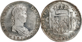 MEXICO. 8 Reales, 1817-Mo JJ. Mexico City Mint. Ferdinand VII. PCGS MS-62.
KM-111; Yonaka-M8-117. The sole finest graded by PCGS and for good reason:...