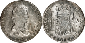 MEXICO. 8 Reales, 1818-Mo JJ. Mexico City Mint. Ferdinand VII. PCGS MS-62.
KM-111; Yonaka-M8-118. Later date Ferdinand VII coins can be found nicer, ...