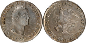MEXICO. 8 Reales, 1822-Mo JM. Mexico City Mint. Agustin I Iturbide. NGC AU-53.
KM-310. Bust with short, uneven truncation (type V). Lightly toned and...