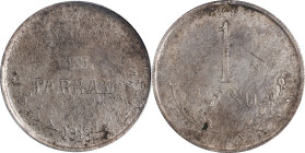 MEXICO. Chihuahua. Hidalgo del Parral. Peso, 1913. PCGS MS-61.
KM-611. Variety with 1 over PESO. A great revolutionary type, this Mint State specimen...