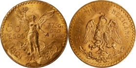 MEXICO. 50 Pesos, 1929. Mexico City Mint. PCGS MS-65.
Fr-172; KM-481. This wonderful Gem oozes with original mint luster and a bold strike that impar...