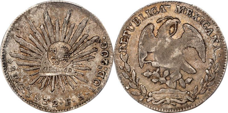 PHILIPPINES. Philippines - Mexico. 8 Reales, ND (1832-34). Manila Mint. Ferdinan...