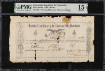 VENEZUELA. Republica de Venezuela. 4 Reales, 1862. P-Unlisted. PMG Choice Fine 15 Net. Paper Damage, Stained.
Provincial Economic & Resource Boards. ...