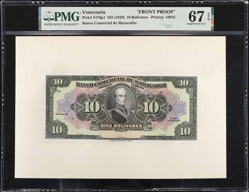 VENEZUELA. Lot of (2). Banco Comercial de Maracaibo. 10 Bolivares, ND (1929). P-...