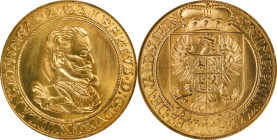 CZECHOSLOVAKIA. Gold Medallic 5 Ducats Restrike, 1972. Kremnica Mint. NGC MS-68.
cf. Fr-18 (original); KMX-1; Novotny-VIII (Same). Obverse: Portrait ...