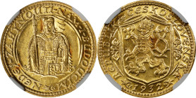 CZECHOSLOVAKIA. Ducat, 1932. Kremnica Mint. NGC MS-63.
Fr-2; KM-8; Novotny-16. A Choice example of the always popular type, the present Ducat deliver...