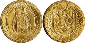 CZECHOSLOVAKIA. Ducat, 1933. Kremnica Mint. NGC MS-64.
Fr-2; KM-8; Novotny-16. Appealing and beautiful, this Ducat escapes the rough chattering that ...