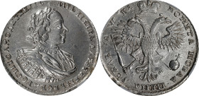 RUSSIA. Ruble, 1721-K (date in old Cyrillic). Moscow (Kadashevsky) Mint. Peter I (the Great). NGC Unc Details--Cleaned.
Dav-1655; KM-157.5; Bit-485. ...