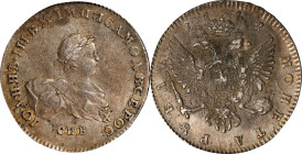 RUSSIA. Ruble, 1741-CNB. St. Petersburg Mint. Ivan VI. PCGS Genuine--Environmental Damage, EF Details.
Dav-1676; KM-207.2; Bit-27. Despite the noted ...