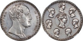 RUSSIA. Silver 1-1/2 Rubles ("Family Ruble") - 10 Zlotych Novodel, 1836. St. Petersburg Mint. Nicholas I. NGC MS-60.
Dav-286B; KM-C-172.2; Bit-H889; ...