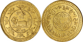 CHINA. Tibet. 20 Srang, BE 15-52 (1918). Gser Khang Mint. PCGS MS-61.
L&M-1063; Fr-1; K-1588; KM-Y-22; WS-0185. Variety without dot in the center of ...