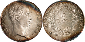 FRANCE. 5 Francs, Year 14 (1805/6)-L. Bayonne Mint. Napoleon I. PCGS MS-62.
Dav-83; KM-662.9; Gad-580. Steely gray and with some deeper iridescent to...